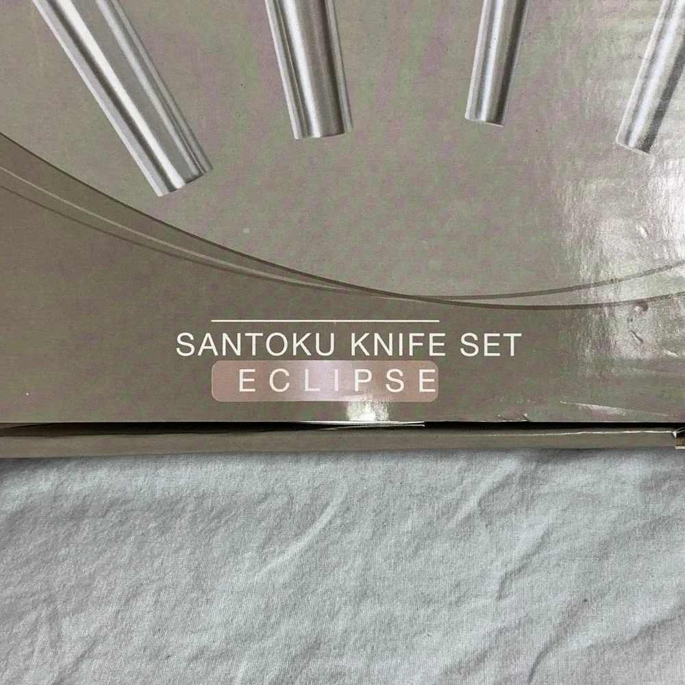 BergHOFF Eclipse Santoku Knife Set 4‎ Pieces Stainless Steel Kitchen Cutlery